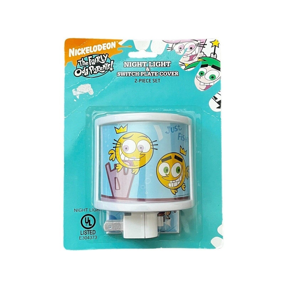 2005 Nickelodeon The Fairly OddParents Night Light & Switch Plate Cover